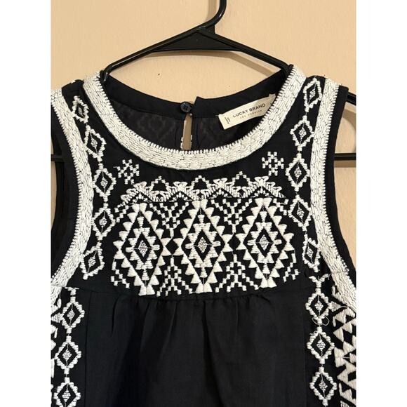 NWT Lucky Brand Women's Embroidered Sleeveless Dress Sz S - Picture 5 of 6